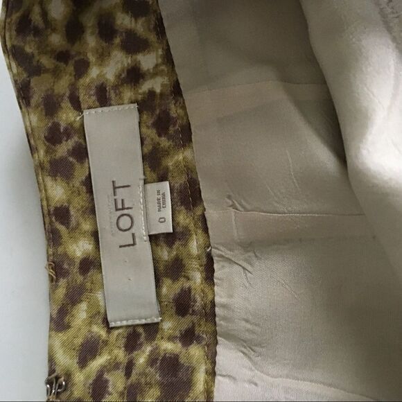 Loft Ann taylor silk pencil Skirt Womens Size 0 - Picture 3 of 7